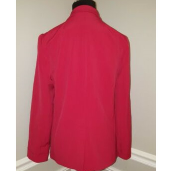 Love... ady Red Long Sleeve Open Front Blazer - Picture 3 of 4